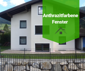 Transformation mit anthrazitfarbenen Fenstern