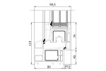 1-flügeliges Dreh-Kipp-Kunststofffenster REHAU Smartline+, rechts 1100 x 1000