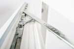 Kunststoffkippfenster REHAU Smartline+, Ornamentglas Rinde 490 x 400