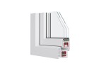 2-flügelige Kunststoffbalkontür REHAU Smartline+ 1300 x 2080