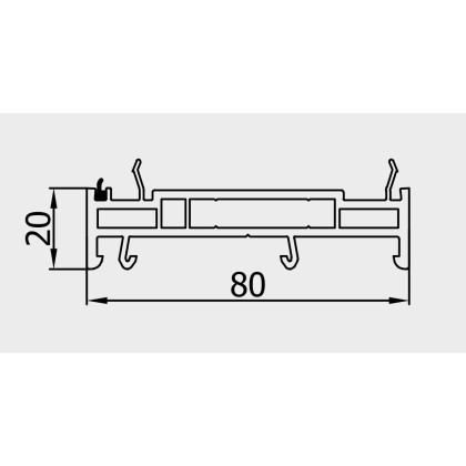 Verbreiterungsprofil 20mm weiß/goldene Eiche für die REHAU Smartline+ Fenster