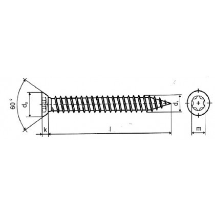 Fensterrahmenschraube 7,5 x 132mm