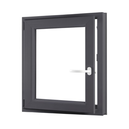 Einflügeliges Kunststoff-Kellerfenster links OLIMPIA 60 AD