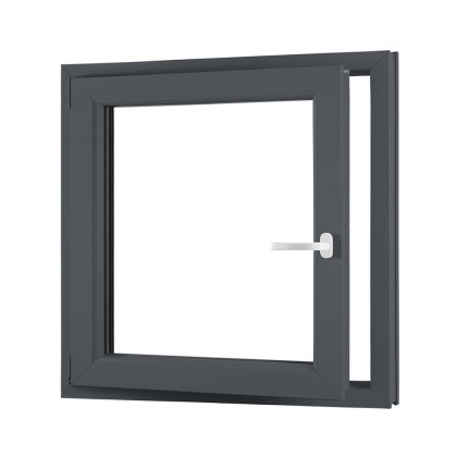 Einflügeliges Kunststoff-Kellerfenster links OLIMPIA 60 AD