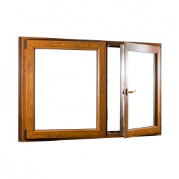 2-flügeliges Kunststoffstulpenfenster PREMIUM 1450 x 1100