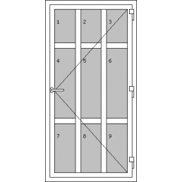 Eingangstür einflügelig - Typ L5