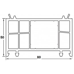 Verbreiterungsprofil 50mm weiß für die PREMIUM Fenster