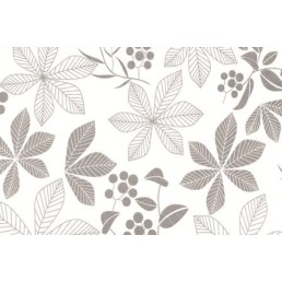 Statische Folie - weiße Blätter (S9008)
