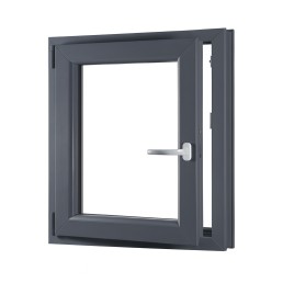 Einflügeliges Kunststoff-Kellerfenster links OLIMPIA 60 AD