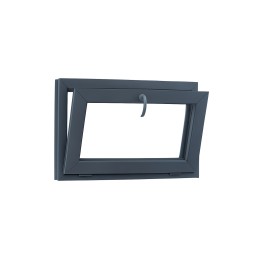 1-flügeliges Kunststoff-Kellerfenster 900x500 mm, weiß, Isolierdoppelglas, Kipp, OLIMPIA 60 AD